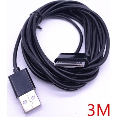 30pin Usb Charger Data Cable for Samsung M180S P6810 N8020 N8005 P3113 P7100 T869 T849 White&black 1/2/3m
