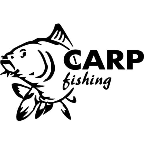 Car Stickers Decor Motorcycle Decals Carp fishing funny Vinyl Decorative Accessories Waterproof PVC,15cmx10cm