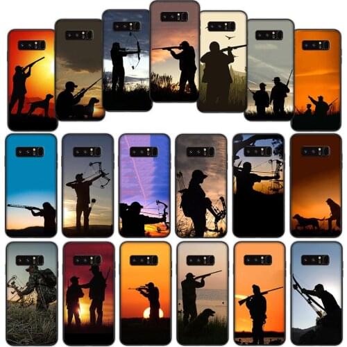 Hunter Dog hunting Colorful Soft Cover Case for Samsung Galaxy Note 8 9 A01 A60 M10 M20 M30 M40 M30S S8 S9 Plus