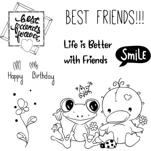 DABOXIBO Frog And Duckling Clear Stamps Mold For DIY Scrapbooking Cards Making Decorate Crafts 2020 NEW Arrival