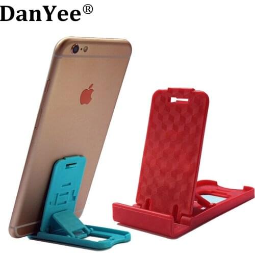 DanYee Foldable Universal Mobile Phone Holder Mini Desk Station Plastic Stand Holder Display Phones Accessories for Ipad Tablet