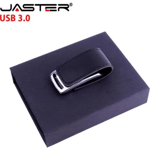 Custom LOGO Leather USB3.0 Flash Drive 4G 8GB 16GB 32GB 64GB 128GB Black Pen Drives Real Capacity Memory Stick High Speed U Disk