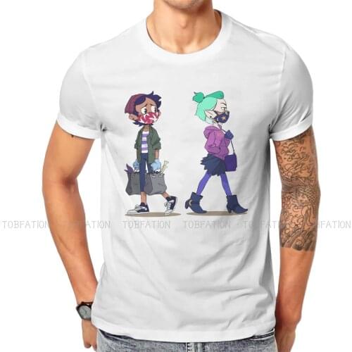 The Owl House Luz Noceda Amity Blight Tshirt Harajuku Punk Mens Clothing Tops Plus Size Cotton Crewneck T Shirt