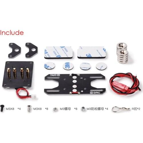 GRC Magnetic absorption electric invisible body column set for 1/10 rc car TRX TRX4 TRX-4