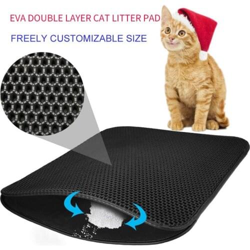 Pet Cat Litter Mat Double Layer Litter Cat Bed Pads Trapping Pets Litter Box Mat Bed Cats House Clean Mat Pet Product