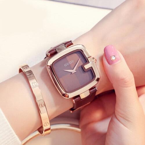 Creative Unisex Square Womens Watch Fashionable Leather Waterproof Elegant Business Quartz Wristwatches Relogio Feminino
