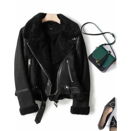Lovepeapomelo Women's Suede Jackets