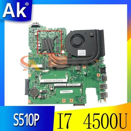 Akemy 12293-1 48.4L106.011 Motherboard For Lenovo S510P LS41P LS51P Notebook Motherboard CPU I7 4500U GT720M 2G DDR3 100% Test