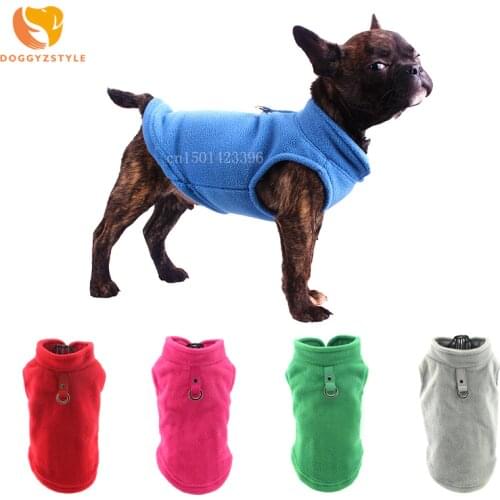 Fashion Winter Pet Dog Clothes Solid Color Puppy Vest T-shirt Soft Chihuahua Teddy Costume Dogs Clothing DOGGYZSTYLE