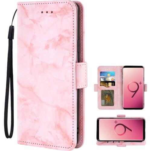 Marbled wallet and phone case For For BlackBerry Classic BlackBerry KEY2 KEY 2 KEYone Credit card slot wrist strap