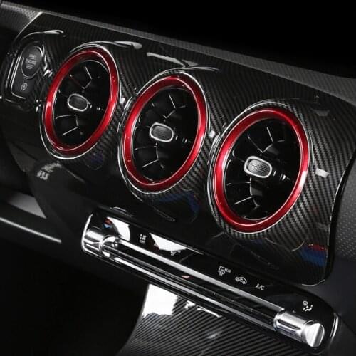 For Mercedes-Benz A-Class W177 2019 2020 A/C Air Conditioner Outlet Vent Frame Sticker Cover Trim Car Styling
