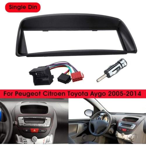 New 1 Din Car Stereo Radio Fascia Panel Plate Trim Frame Cover For Citroen C1 for Toyota Aygo for Peugeot 107