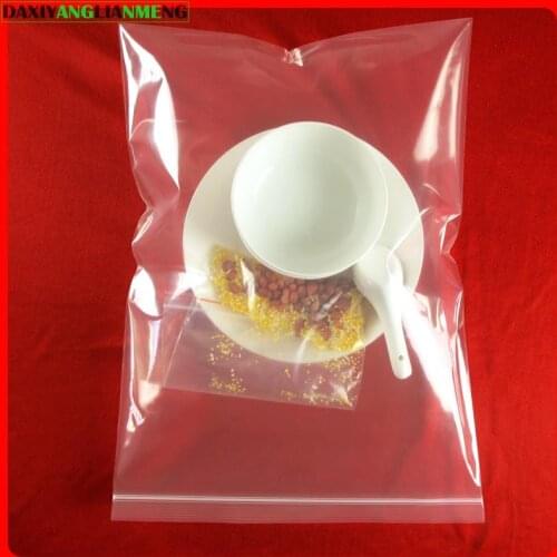 20pcs/lot 30x42cm thickness 0.2mm PE zipper plastic transparent bag , zipper plastic bag , clear zipper packaging Package bags
