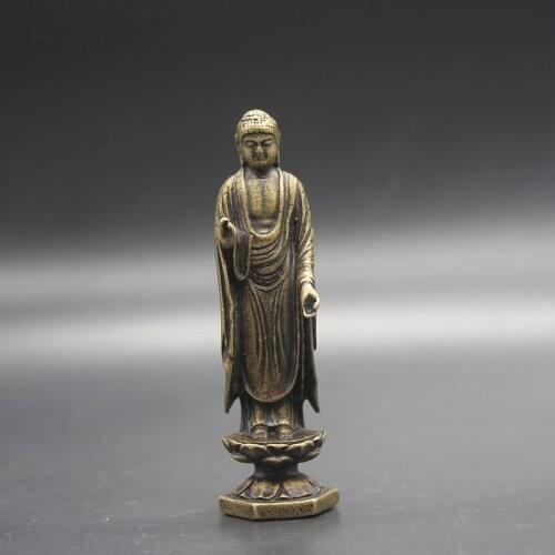Old-fashioned Pure copper ornaments, Exquisite Tathagata Buddha ornaments