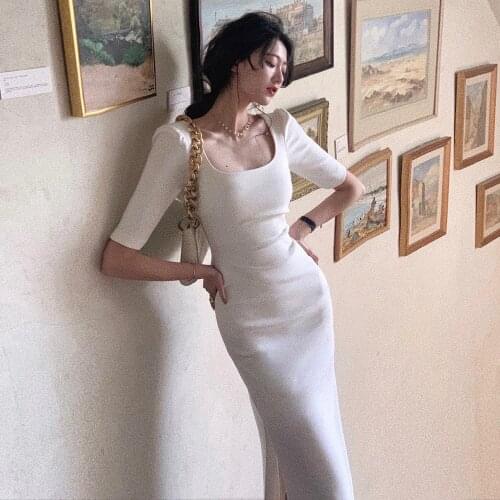 VICONE Solid Summer Dresses