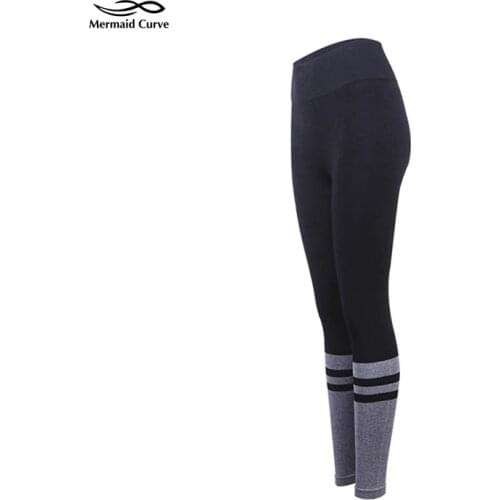 Mermaid Curve Knee-high Sock Legging Designed Fitness Leggings Women Seamless Breathable Gym Tight pants Woman Gym Leggings