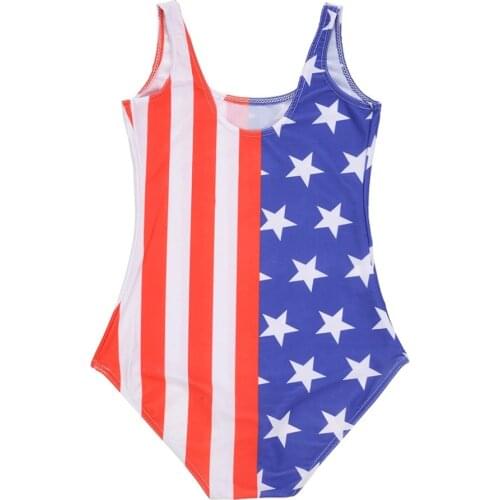 Hot Sales American Flag Print Swimsuit One Piece For Women S To 4xL Stars Sexy Swimwears Maillot De Bain Femme