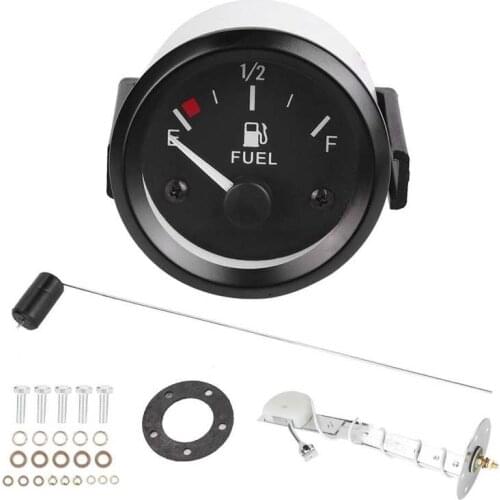 2 Inch 52mm Car Fuel Level Gauge Meter with Fuel Sensor E-1/2-F Pointer Indicator