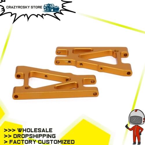 2PCS Alloy Front Lower Suspension Arm For Rc Hobby Model Car 1/10 Kyosho Optima 4Wd Upright Set Arm Left Right Hopup Parts OT004