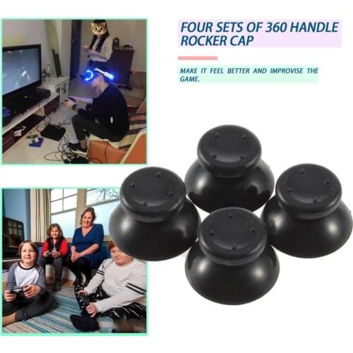 4pcs Non-slip Surface Thumbsticks Thumb Joystick Stick Cap High Quality for Microsoft Xbox 360 Controller Mushroom Head Cover
