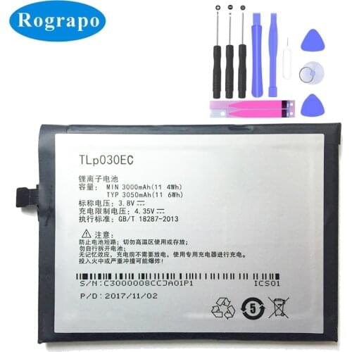 3050mAh TLP030EC Battery For TCL 3S M3G / UMI EMAX Mini 4G LTE Snapdragon 615 Octa Core 5.0" FHD 1920x Phone Batterie Batteries