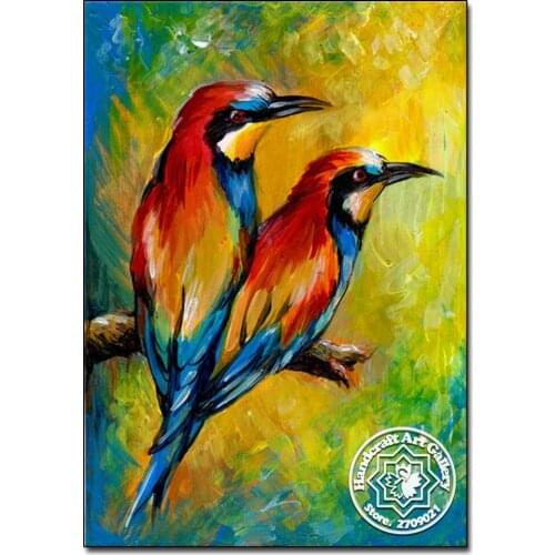 Full Diamond Embroidery Animals Diy Diamond Painting Birds 3D Diamond Mosaic Square Icon Paste The Whole Picture Handcraft Gift