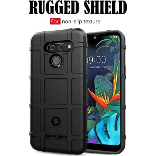 For LG K50 Q60 Case Luxury Fashion Soft Silicone TPU Shockproof Rugged Shield Mobile Phone Protection Case Cover Back Shell