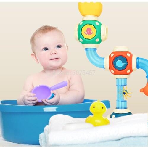 Baby Kids Bath Toy Suction Cup Track Water Games Toys Children Water Bathroom Bath Shower Water Bath Toy For Children Summer Toy