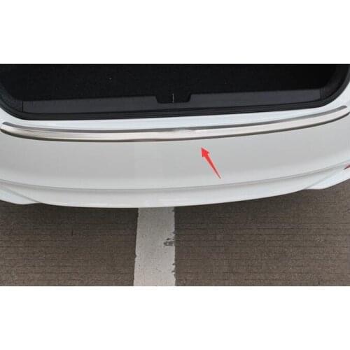 For Honda City 2014-17 stainless steel Exterior Rear Trunk Bumper Scuff Plate Door Sil lcar Accessories 1pcs
