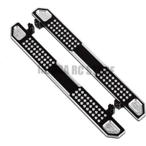 INJORA 2PCS TRX-4 Black Metal Pedal for 1/10 RC Crawler Car Traxxas TRX4 Upgrade Parts