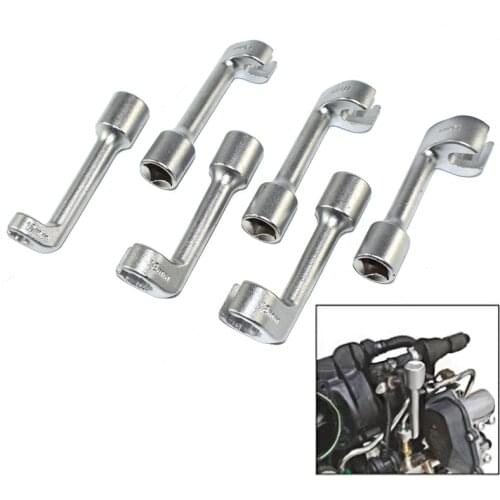 L-shaped Opening Hexagonal Slotted Oxygen Sensor Wrench Diesel Fuel Injection Pipe Socket Wrench for BMW Benz Volkswagen