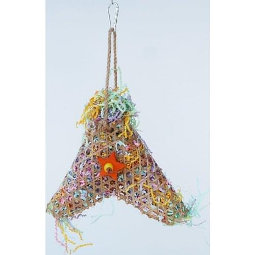 LHXMAS Parrot Toys Bird Scraps of Paper Bamboo Toy Straw Drawing Toy Parrot Paper Drawing Toy