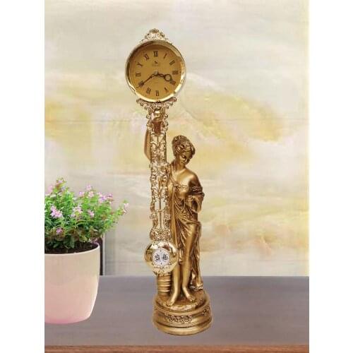 Zq Living Room Fashion Large Desk Clock Creative Clock Simple Clock European Desk Clock American Swing Art Clock