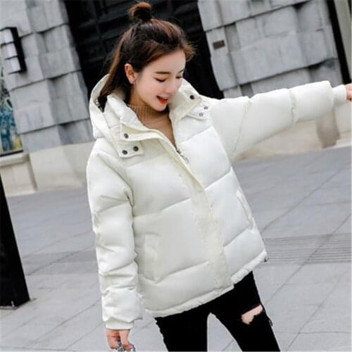 2020 New Autumn Winter Down Jacket Hooded Women Overcoat Korean Casual Short Cotton coat Women Parka Fashion Warm Padded Jacket