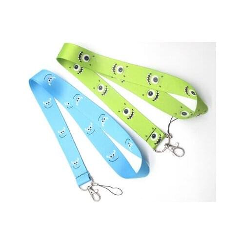 New cartoon eye Neck Lanyard keychain Mobile Phone Strap ID Badge Holder Rope Key Chain Keyring