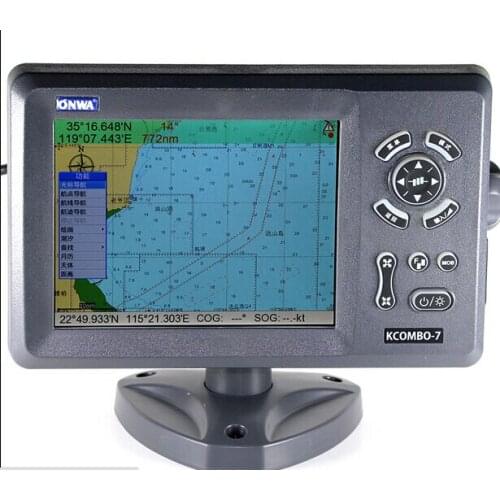 Onwa kcombo-7 7-inch LCD GPS chartplotter and fishfinder with GPS antenna onwa kcombo7 with transducer