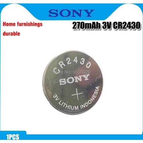Original SONY CR2430 Button Cell Battery 3V Lithium Batteries CR 2430 for Watch Remote Toy Computer Calculator Control