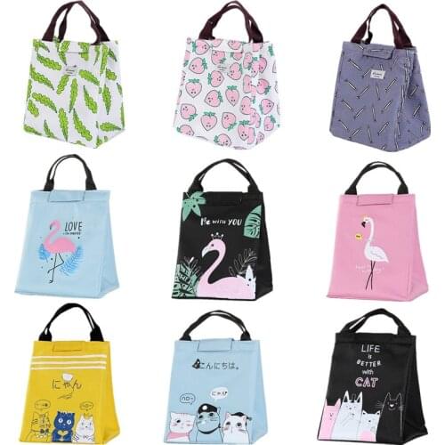 Portable Thermal Lunch Bags Women Kids Insulated Cooler Tote Picnic Food Container Student lunch box bag Fresh Keeping Ice Pack