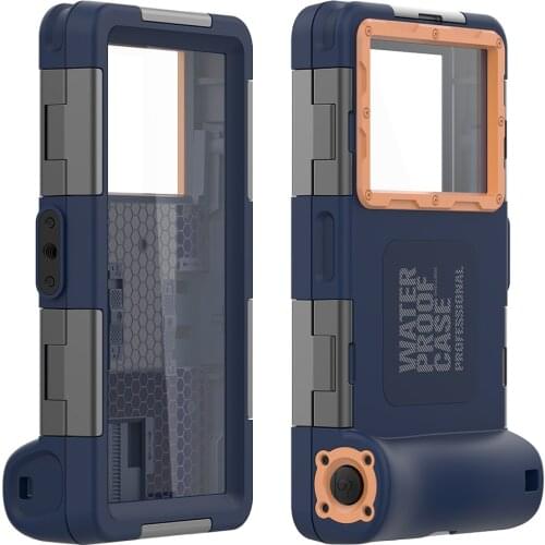 Professional [15m/50ft] Diving Surfing Swimming Snorkeling Photo Video Waterproof Protective Case Underwater Housing for iPhone