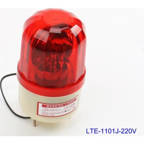 DMWD AC220V Wired Flash Strobe Blinking Siren Sound Industrial Warning Light with Alarm LTE-1101J indicator light