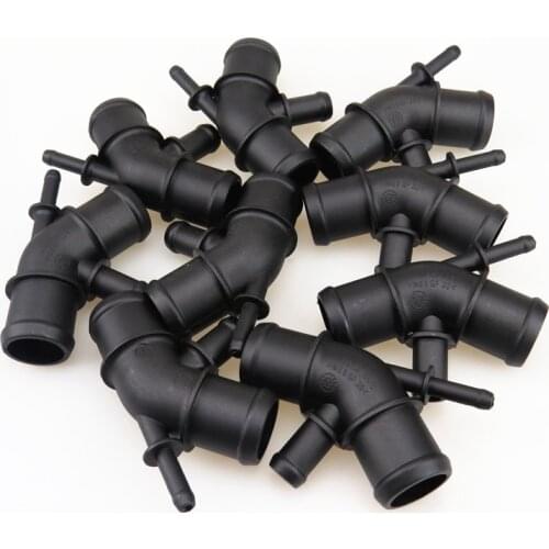 AZQFZ Engine Cooling Radiator Plastic 4 Way Water Hose Connector For TT VW Golf Beetle Bora Octavia Leon Toledo 1J0 121 087 C