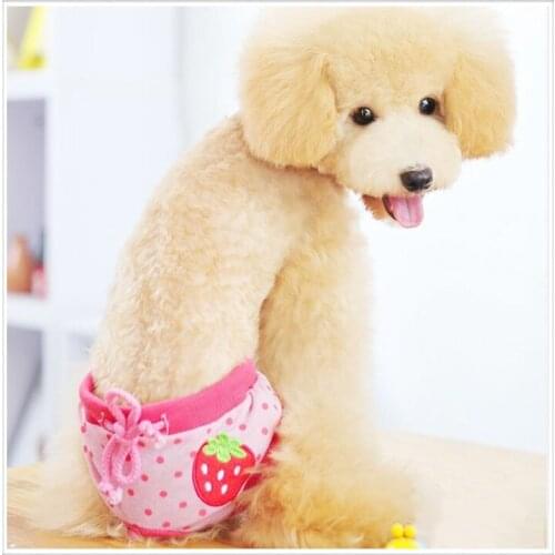1PC Dog Physiological Pants Diaper Sanitary Dog Shorts Panties For Small Medium Dogs Diaper Dog Underwear pet female clothes