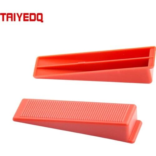 100PCS Red Wedges Ceramic Tile Leveler Adjustment And Leveling Tiling Tool Inserting Piece Gasket Positioning And Leaving Seams