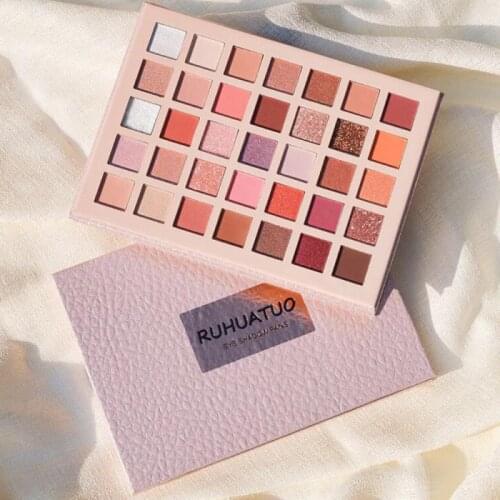 18/35 Colors Eyeshadow Palette Matte Glitter Shimmer Pearl Natural Makeup Waterproof Long-lasting Eye Cosmetics TSLM1