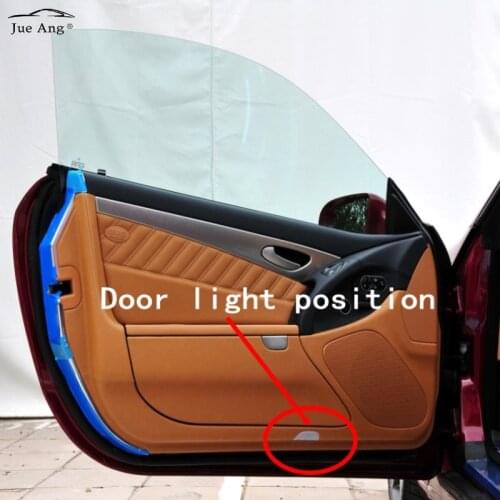 2pcs For W220 R230 W215 S-Class SL-Class LED Car Door Light Projector Ghost Shadow Light Welcome Light Courtesy Light Atmosphere