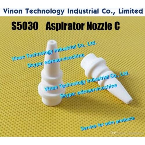 3053082 S5030 edm Ceramic Aspirator nozzle C Ø12xØ1.5x26.5mm for Sodic k A280.A300.A320.A530 WEDM-LS 3083114