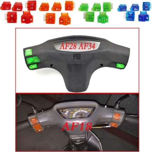 4colors GY6 switches 50cc 125cc 150cc Moped Scooter Head Light Horn Dimmer Turn Starter Single Switch Button 5 Piece