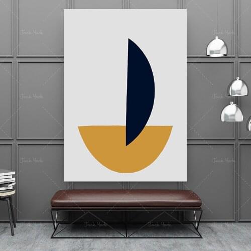 Abstract Geometric Modern Print - Geometric Wall Art - Bauhaus Art
