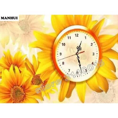 DIY 5D Diamond Mosaic Diamond Painting Cross Stitch Spend the clock Kit Diamonds Embroidery Square Drill Home Decoration BEC211