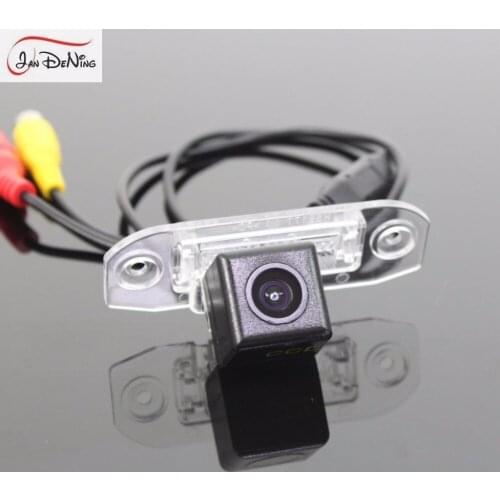 JanDeNing HD CCD Car Rear View Parking/Backup Reverse Camera/Waterproof License Plate Light OEM For Volvo V50 2004-2015